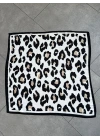 SİYAH BEJ LEOPAR ŞAL