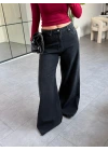 SİYAH ELEPHANT LEG JEAN