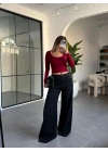 SİYAH ELEPHANT LEG JEAN