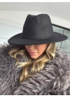SİYAH FÖTR ŞAPKA