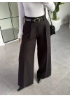 SİYAH KEMERLİ PALAZZO PANTOLON