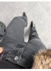 SİYAH KESİK PAÇA ORİJİNAL MARKA JEAN
