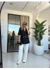 SİYAH KISA KOLLU BLAZER CEKET