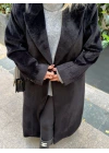 SİYAH PREMİUM SAKALLI UZUN KABAN