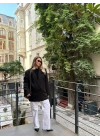 SİYAH TEK DÜĞMELİ OVERSİZE BLAZER CEKET