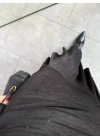 SİYAH TEK OMUZ ASİMETRİK ELBİSE