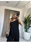 SİYAH TEK OMUZ DETAY TAKIM