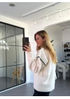 KREM TORBA CEPLİ HIRKA