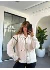 KREM TORBA CEPLİ HIRKA