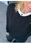 SİYAH YAKASI RENKLİ YUMOŞ HIRKA