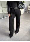 SİYAH ZIMBA DETAY WIDE LEG JEAN