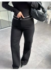 SİYAH ZIMBA DETAY WIDE LEG JEAN