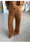 TABA BELİ KUŞAKLI SÜET PANTOLON