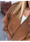 TABA SÜET KISA TRENÇKOT