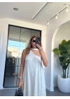 TAŞ TEK OMUZ BAĞLAMALI ELBİSE