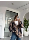 VİZON LACİVERT BAKLAVA DESEN HIRKA