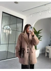 VİZON SAKALLI KAŞE BLAZER CEKET