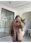 VİZON SAKALLI KAŞE BLAZER CEKET