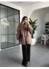 VİZON SAKALLI KAŞE BLAZER CEKET