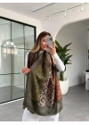 YEŞİL ETNİK DESEN ŞAL