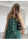 Zümrüt Gold Düğmeli Şalvar Model Takım