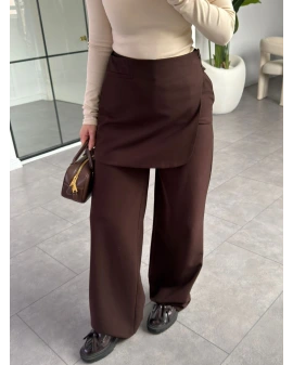 KAHVERENGİ PARÇALI PANTOLON