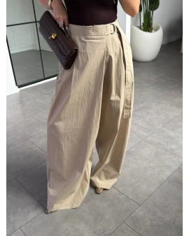 BEJ KUŞAKLI PANTOLON