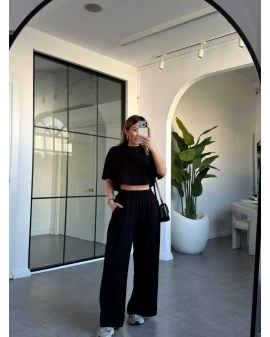 SİYAH MODAL ALT ÜST TAKIM