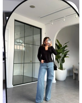 SİYAH DANTEL DETAY ATLETLİ HIRKA