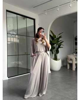 TAŞ BEL DETAYLI DÖKÜMLÜ MODAL TAKIM