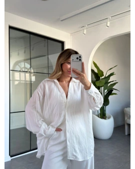 EKRU TRANSPARAN GÖMLEK 4914