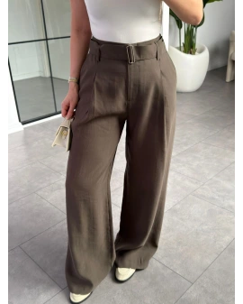 HAKİ KEMERLİ PAPERBAG PANTOLON 1441