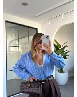 MAVİ ÇİZGİLİ GÖMLEK 70264