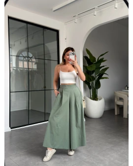 KÜF YEŞİLİ ETEK PANTOLON 30776