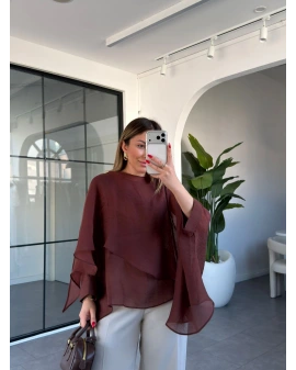 TARÇIN UÇUŞAN PELERİN BLUZ 5026