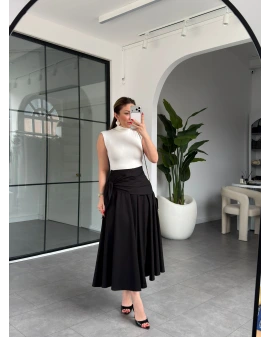 SİYAH ŞALLI ETEK 3390