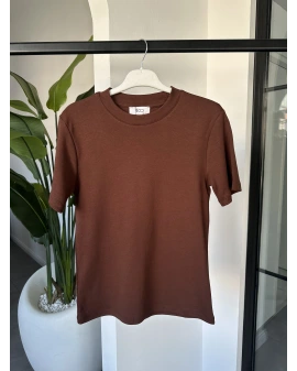 CS MARKA ACI KAHVE T-SHİRT 5657