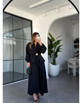 SİYAH GOLD TOKALI ETEK TAKIM 51345