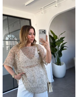 TAŞ PULLU BLUZ 7878