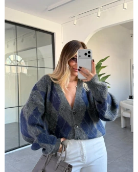 ANTRASİT BAKLAVA DESEN HIRKA