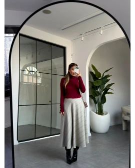 BALKÖPÜĞÜ EKOSE DESEN ETEK