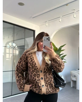 BEJ KAHVE LEOPAR DESEN HIRKA