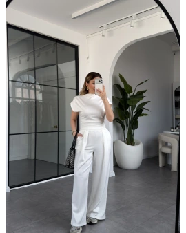 BEYAZ KISA KOL MODAL TAKIM 23007