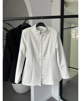 BEYAZ NAPOLYON CEKET 8788