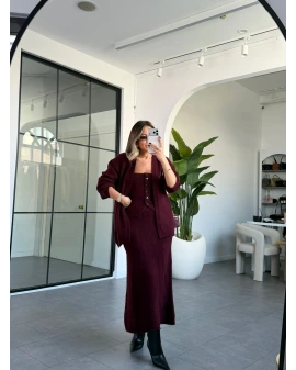 BORDO 3LÜ TRİKO TAKIM