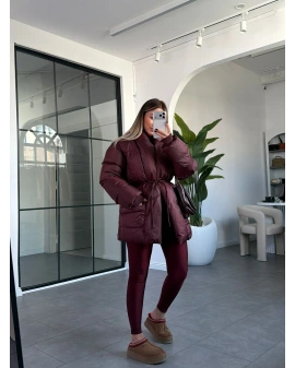 BORDO İP KEMERLİ ŞİŞME MONT