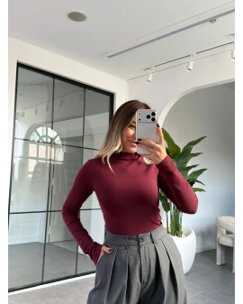 BORDO YARIM BALIKÇI YAKA BODY