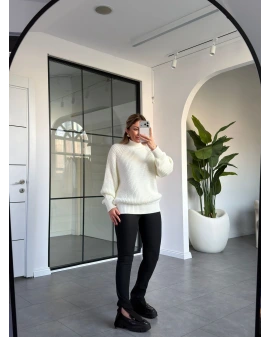 EKRU BALIKÇI PREMİUM KAZAK