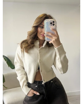 Ekru Zr Model Triko Hırka