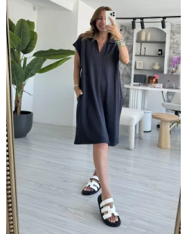 Füme Cepli Modal Elbise